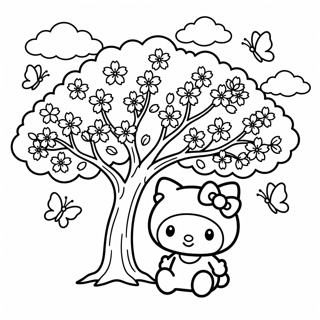 Sanrio coloring page