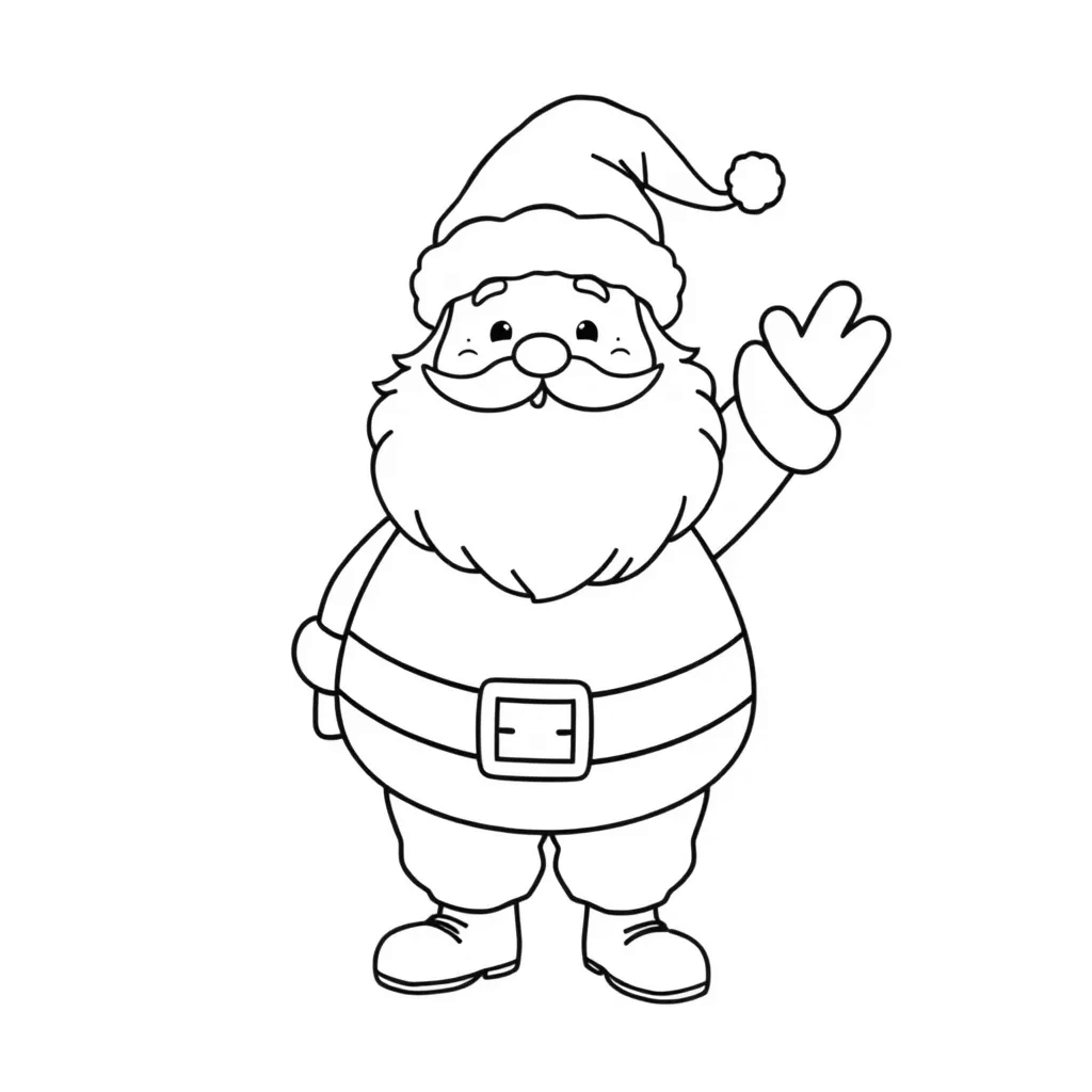 Santa coloring page