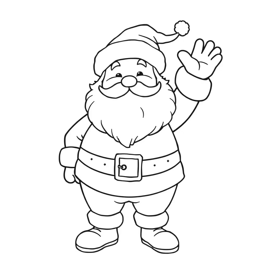 Santa coloring page