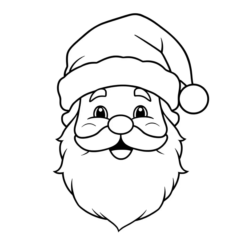 Santa coloring page