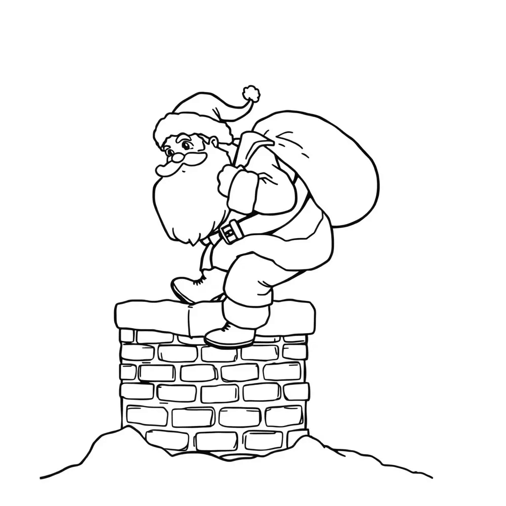 Santa coloring page