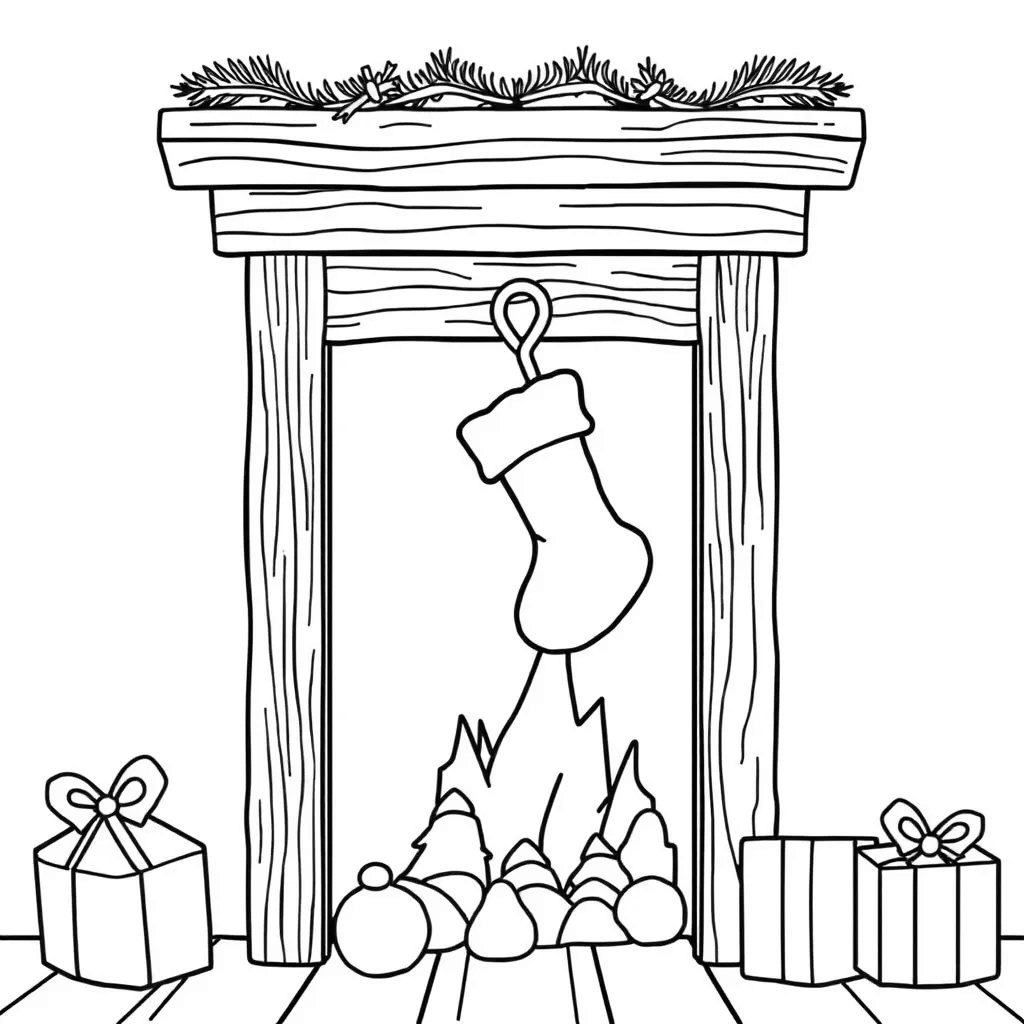 Santa coloring page