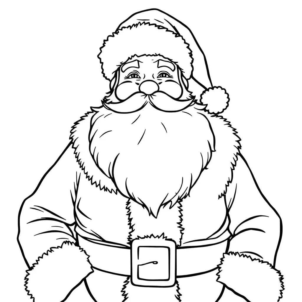 Santa coloring page