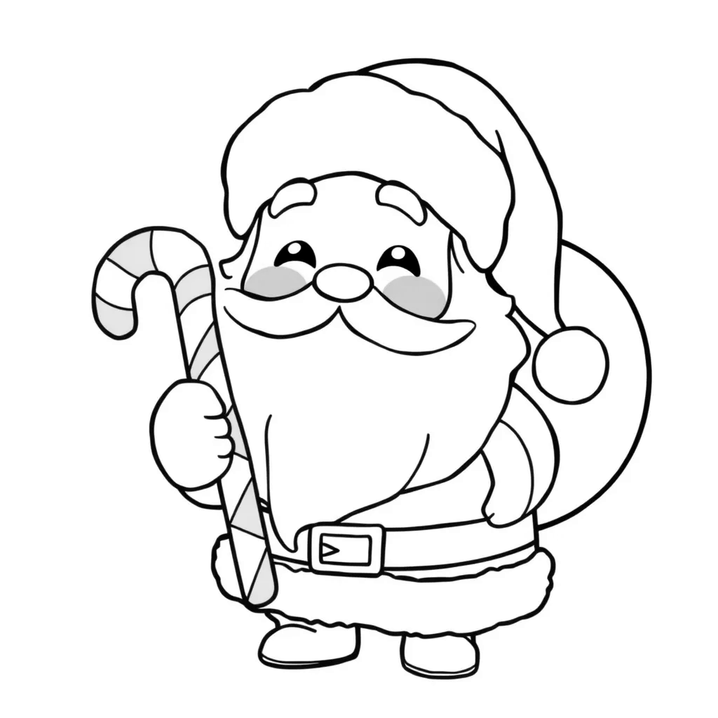 Santa coloring page