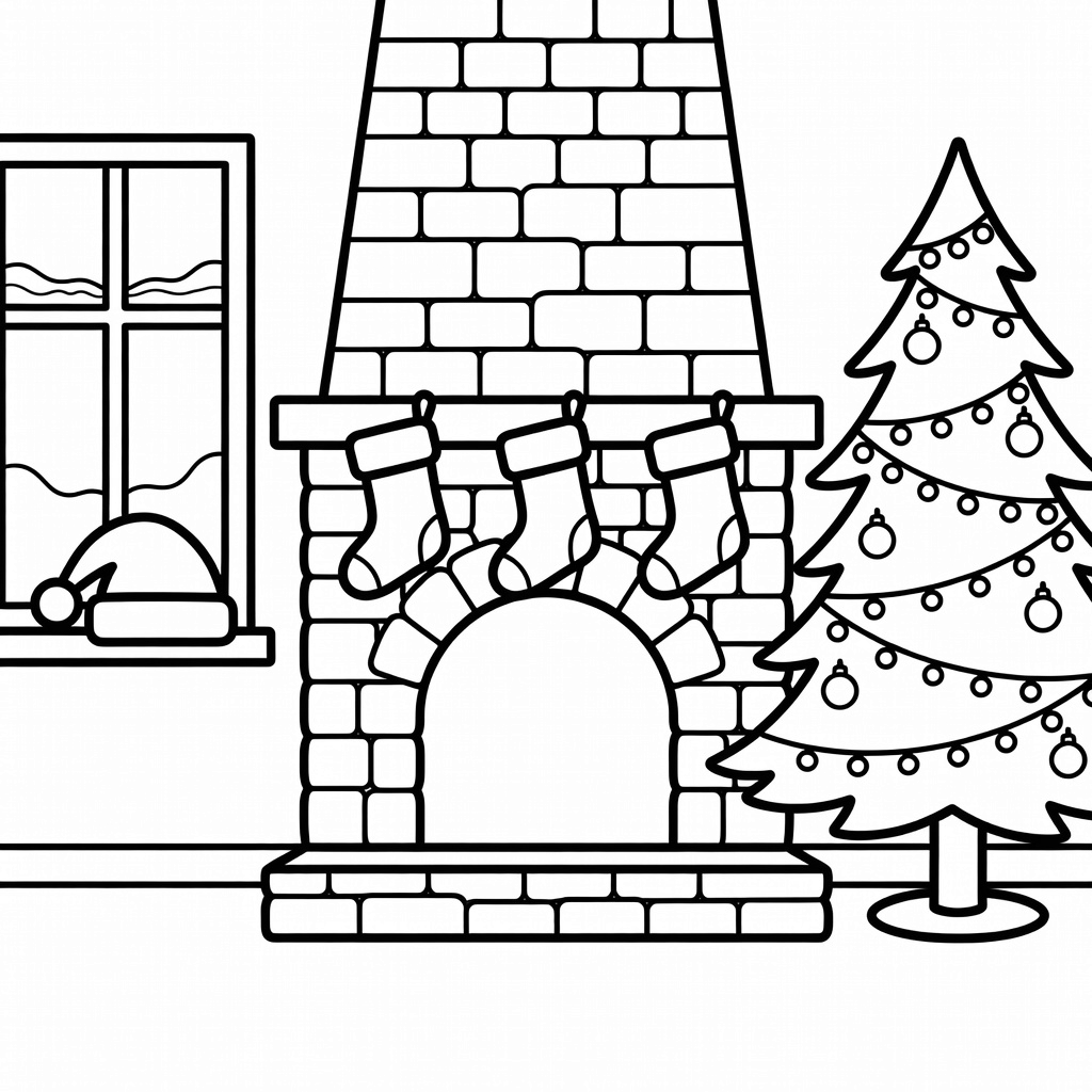 Santa coloring page
