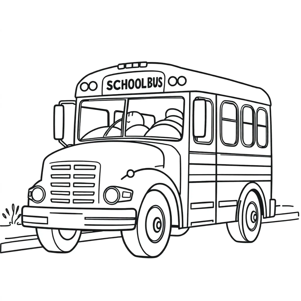 School Bus coloring page