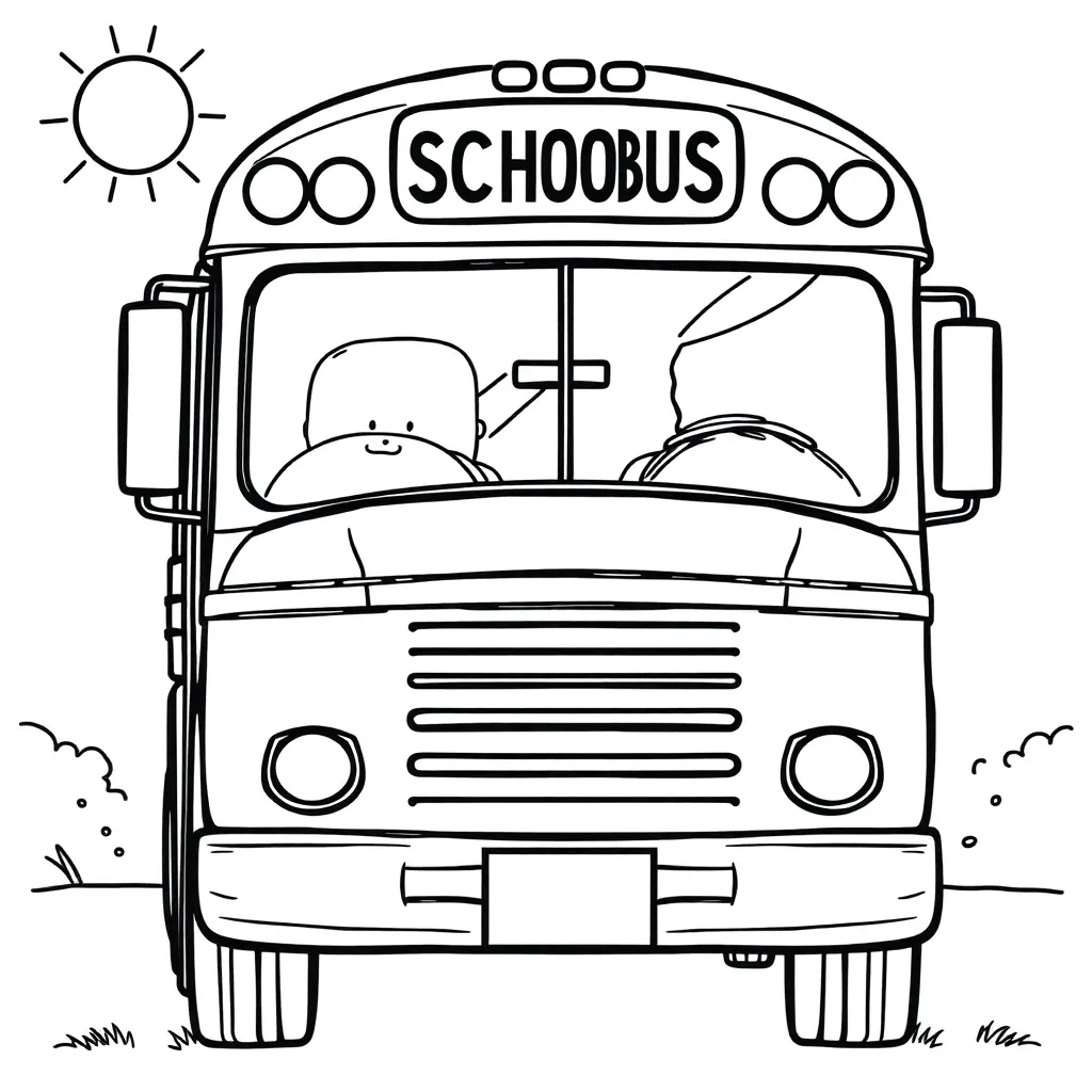 School Bus coloring page