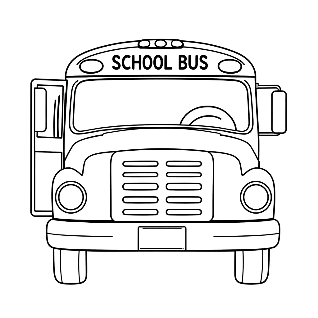 School Bus coloring page
