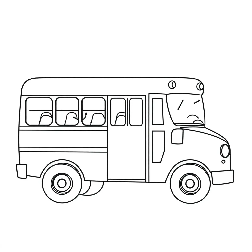 School Bus coloring page