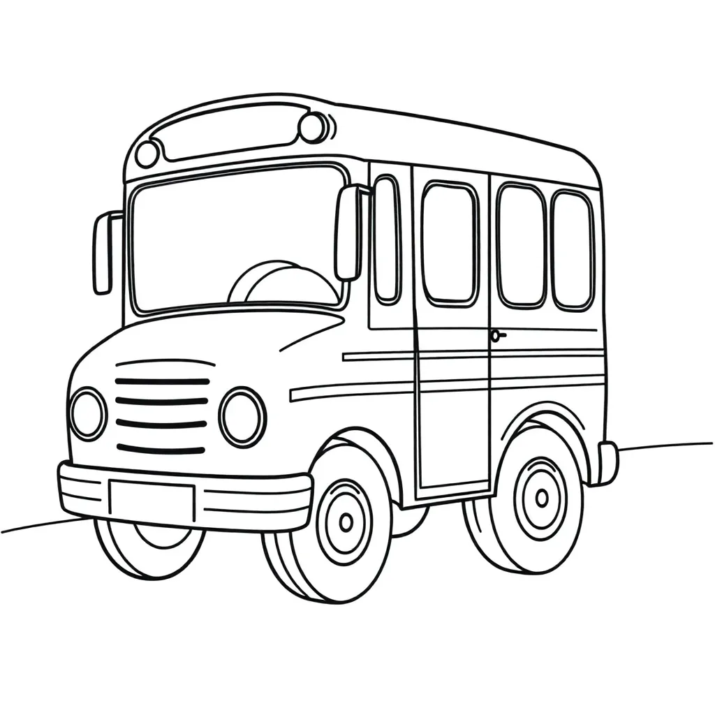 School Bus coloring page