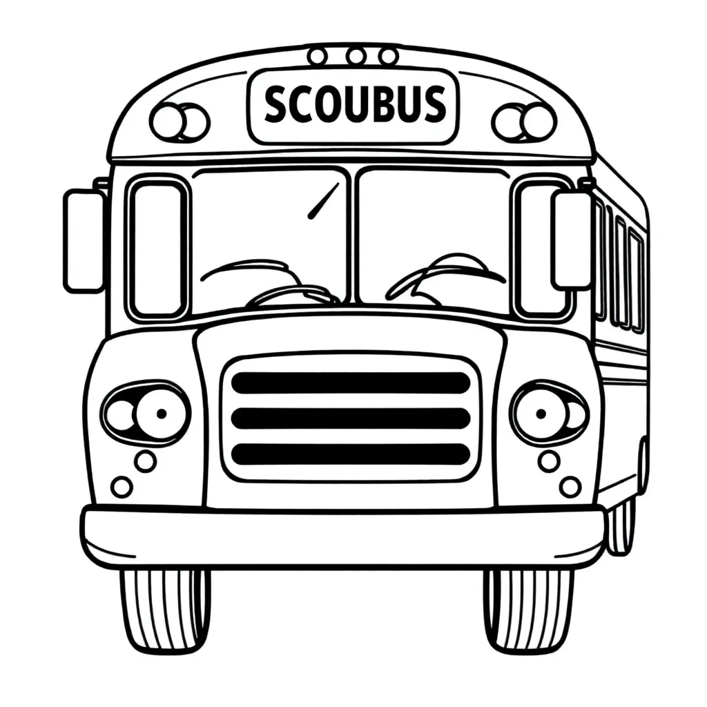 School Bus coloring page