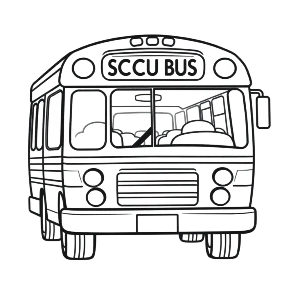 School Bus coloring page