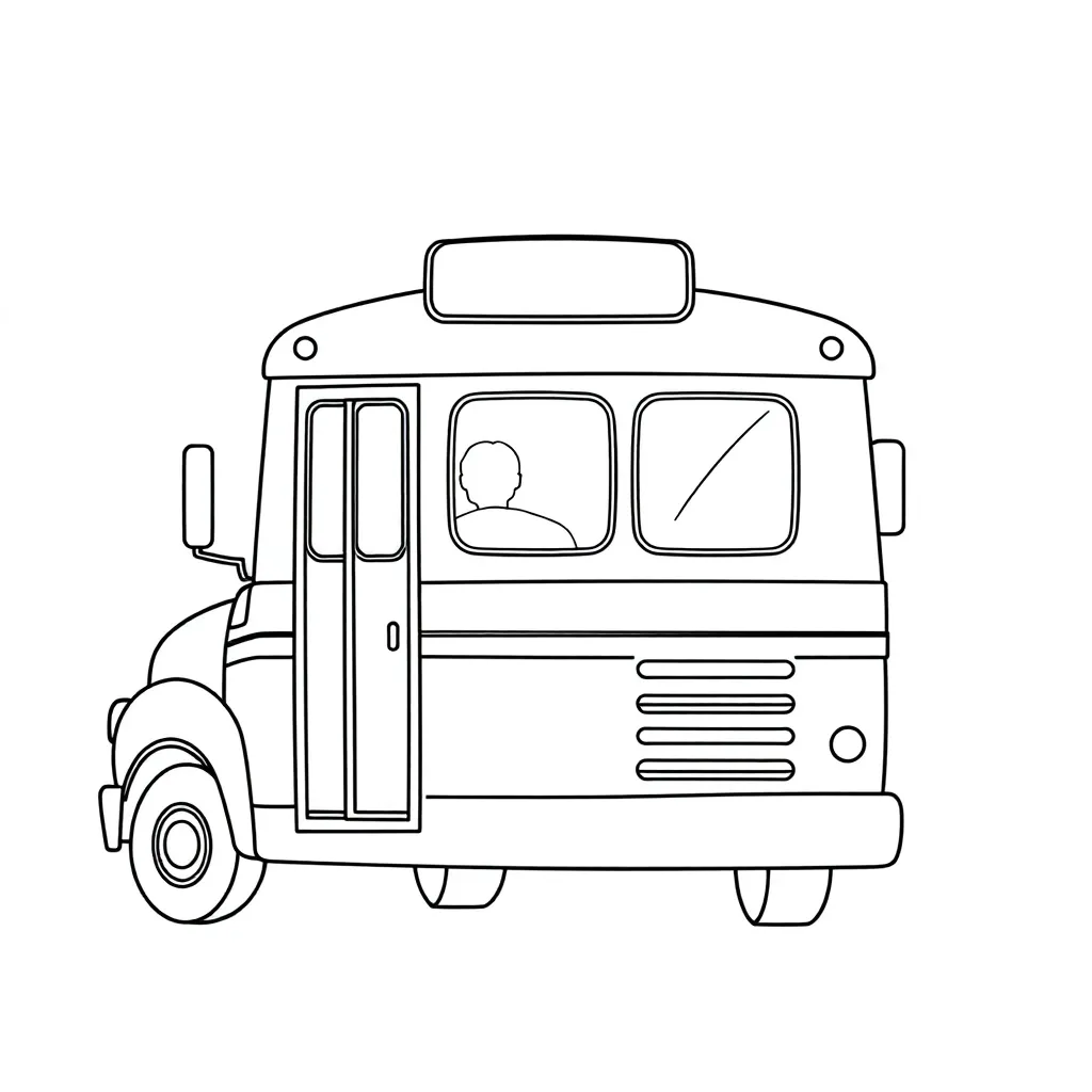 School Bus coloring page