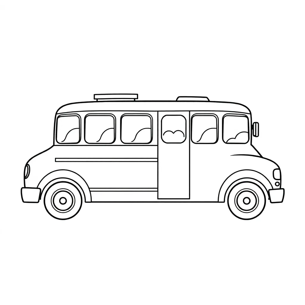School Bus coloring page