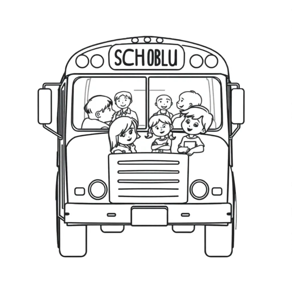 School Bus coloring page