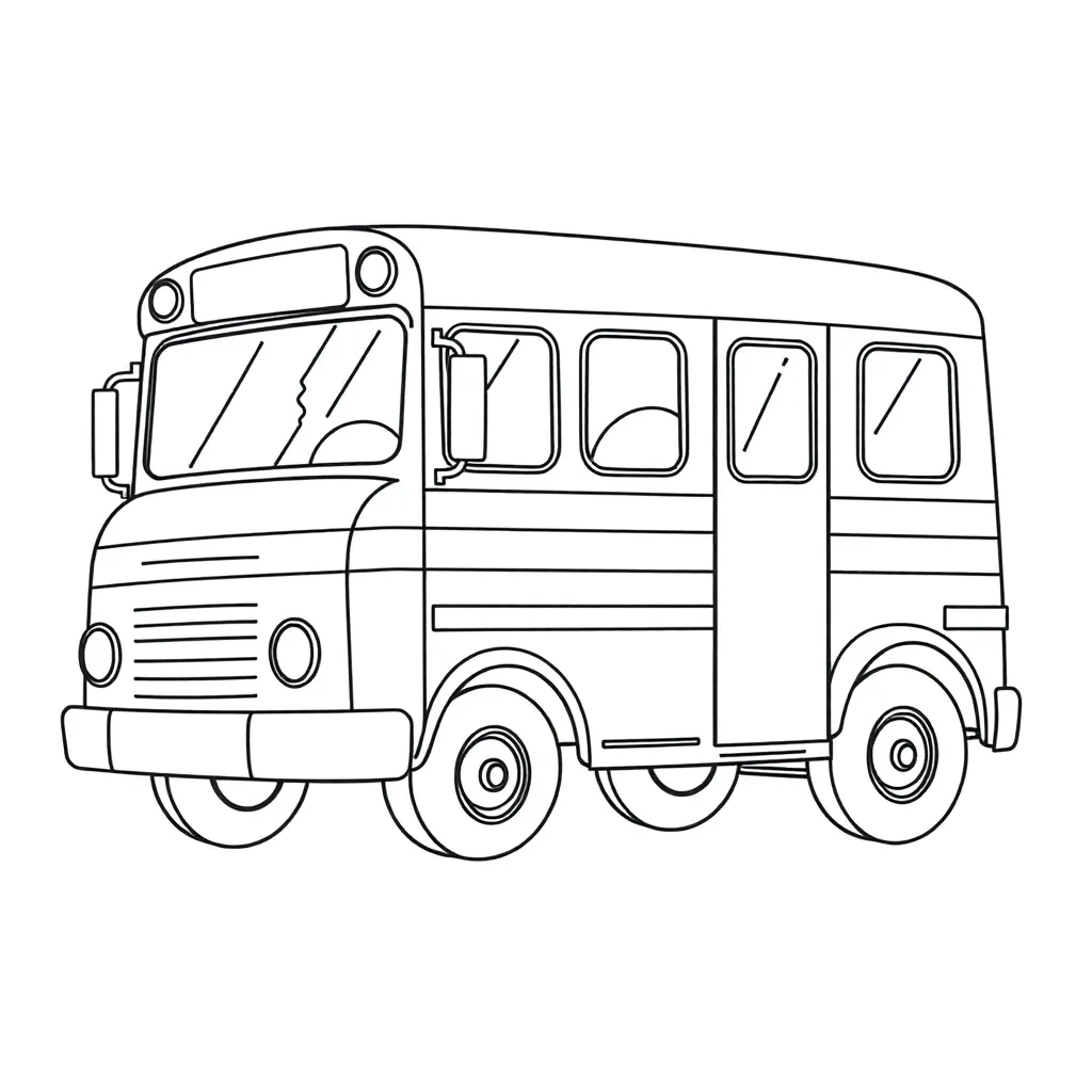 School Bus coloring page