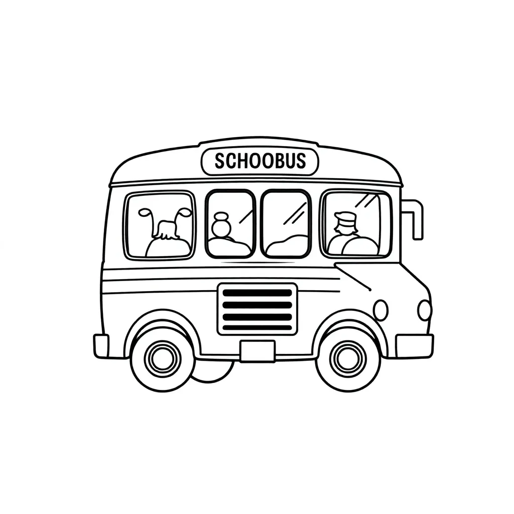 School Bus coloring page