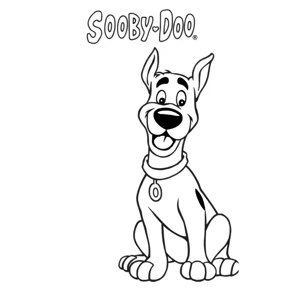 Scooby-Doo coloring page