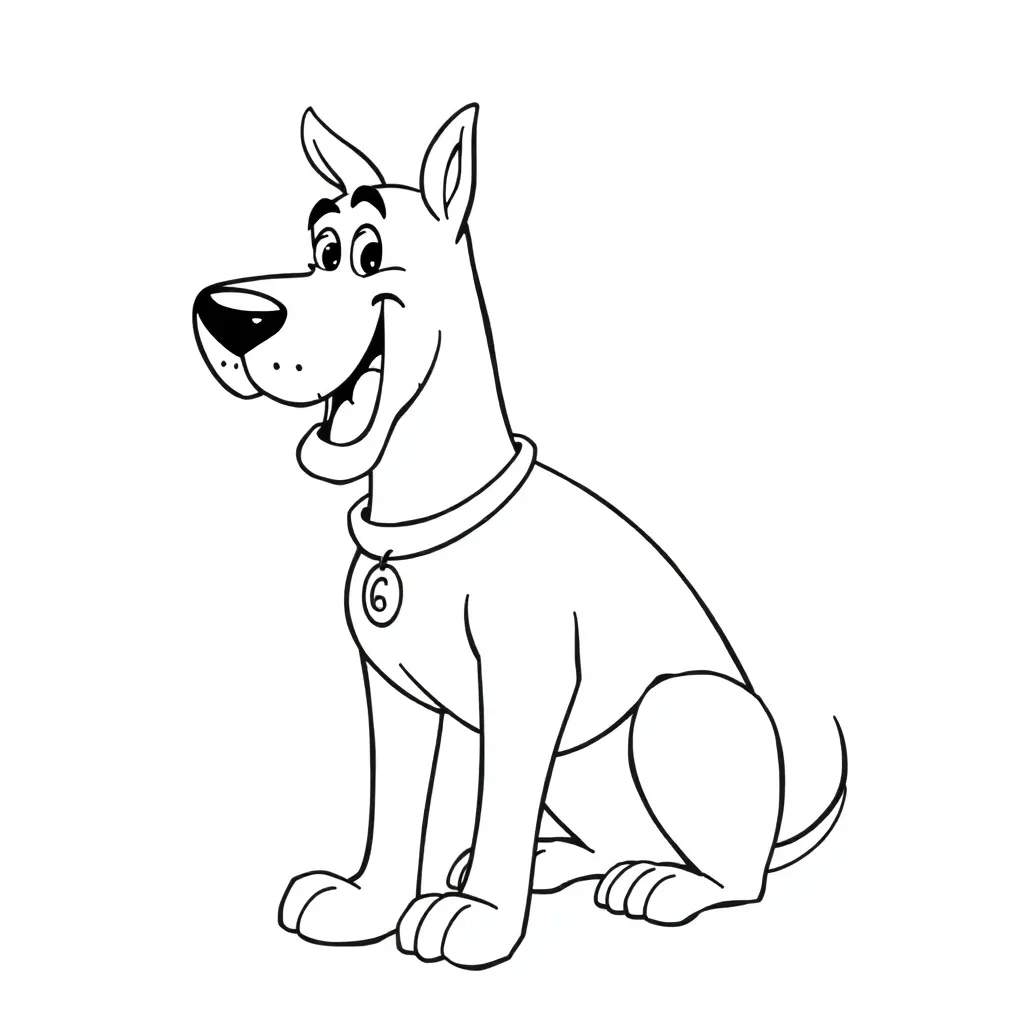 Scooby-Doo coloring page