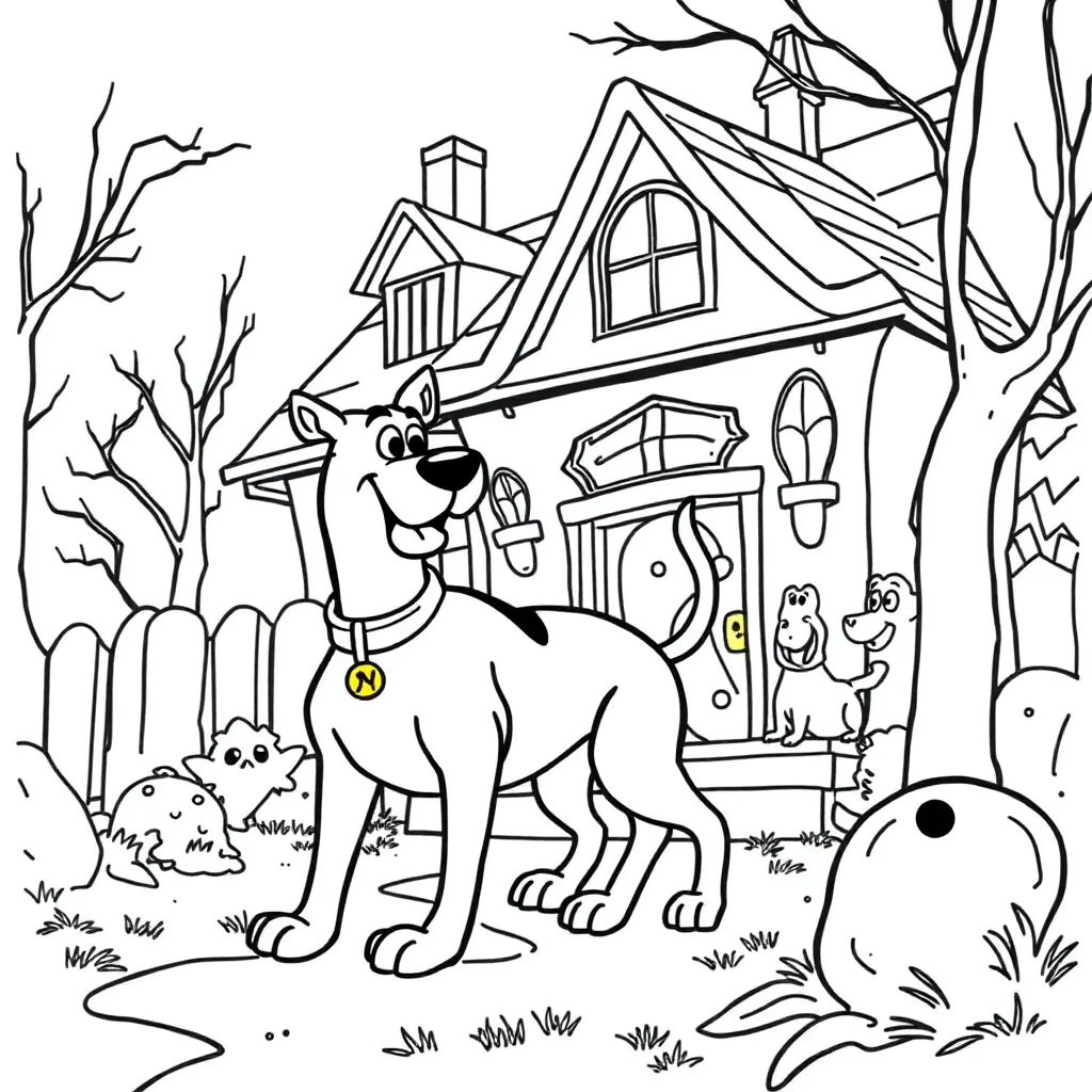 Scooby-Doo coloring page