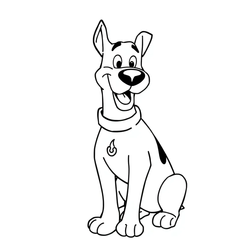Scooby-Doo coloring page