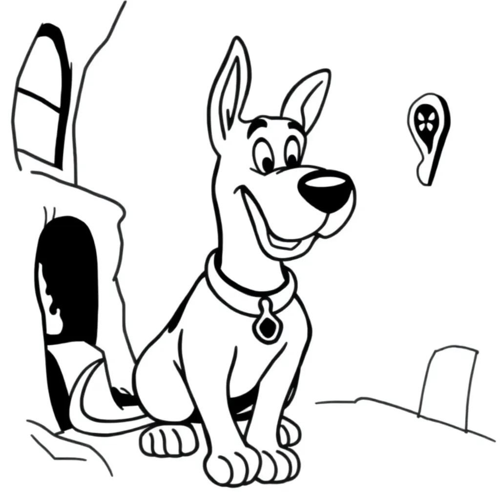 Scooby-Doo coloring page