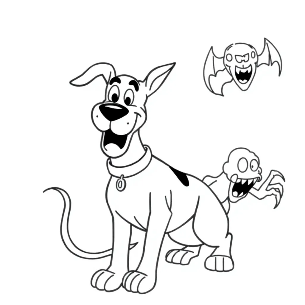 Scooby-Doo coloring page
