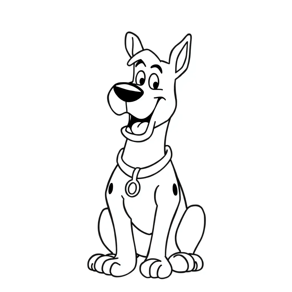 Scooby-Doo coloring page