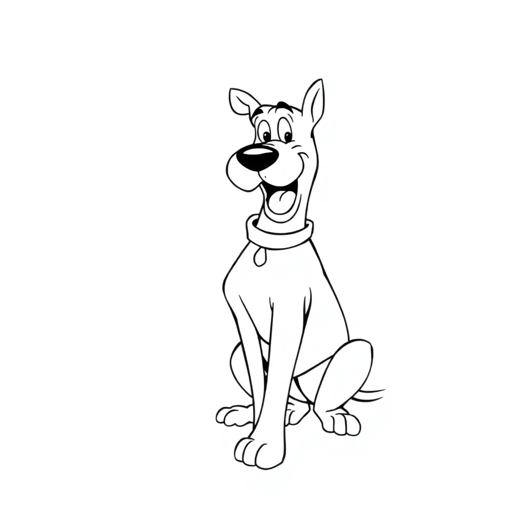Scooby-Doo coloring page