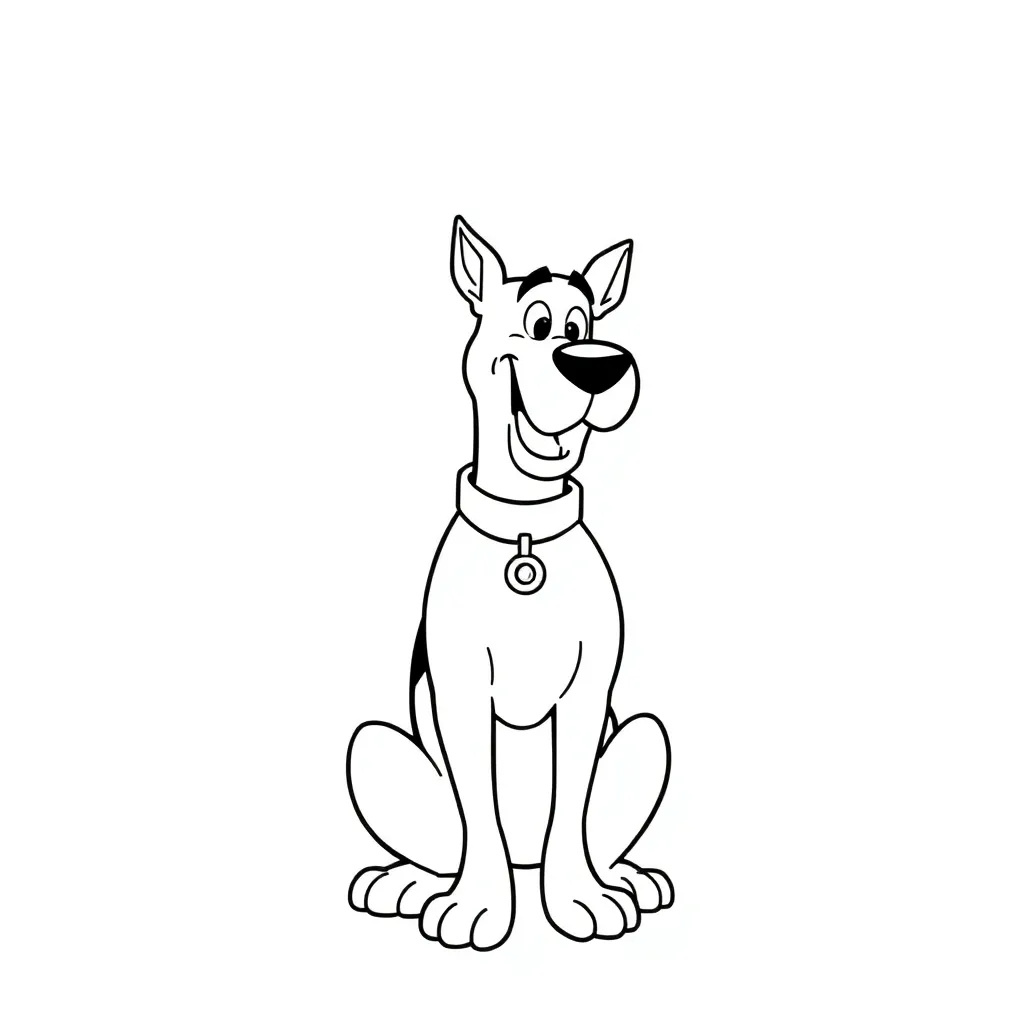 Scooby-Doo coloring page