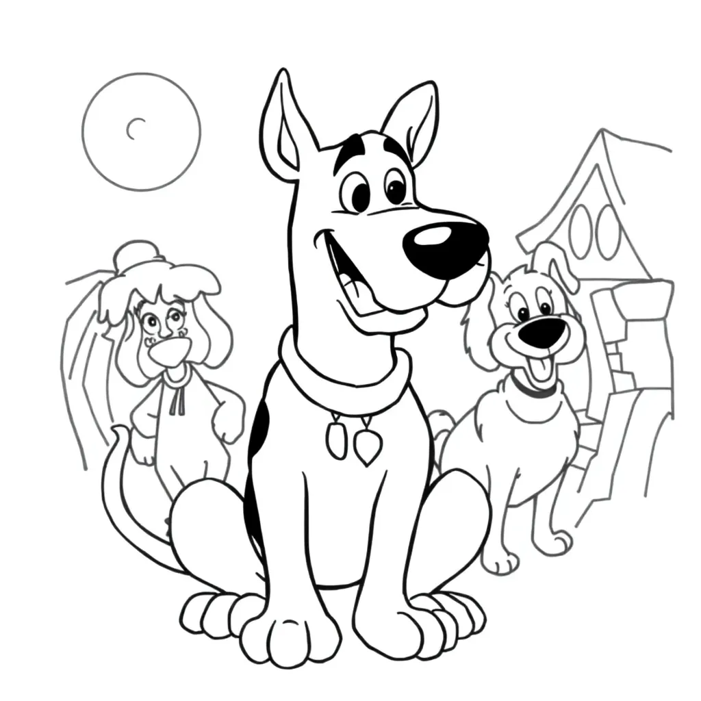 Scooby-Doo coloring page