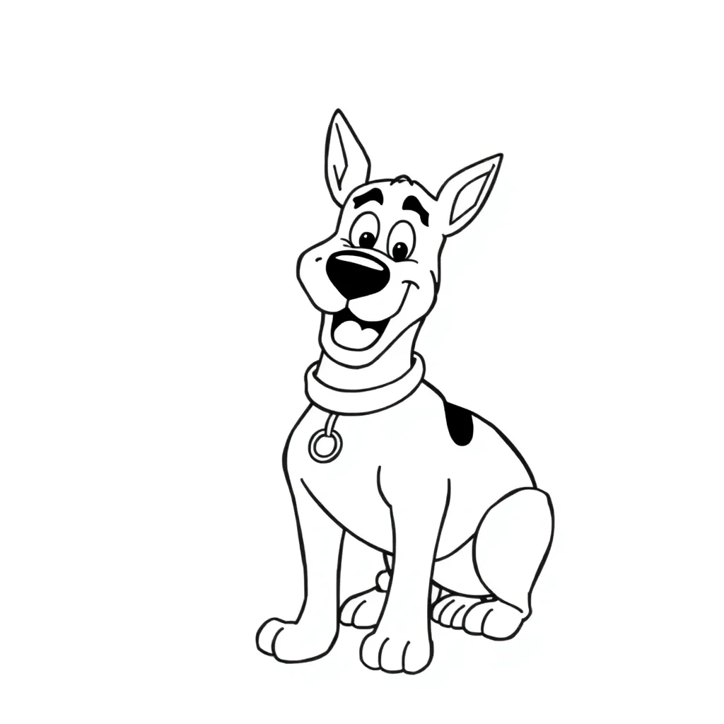 Scooby-Doo coloring page
