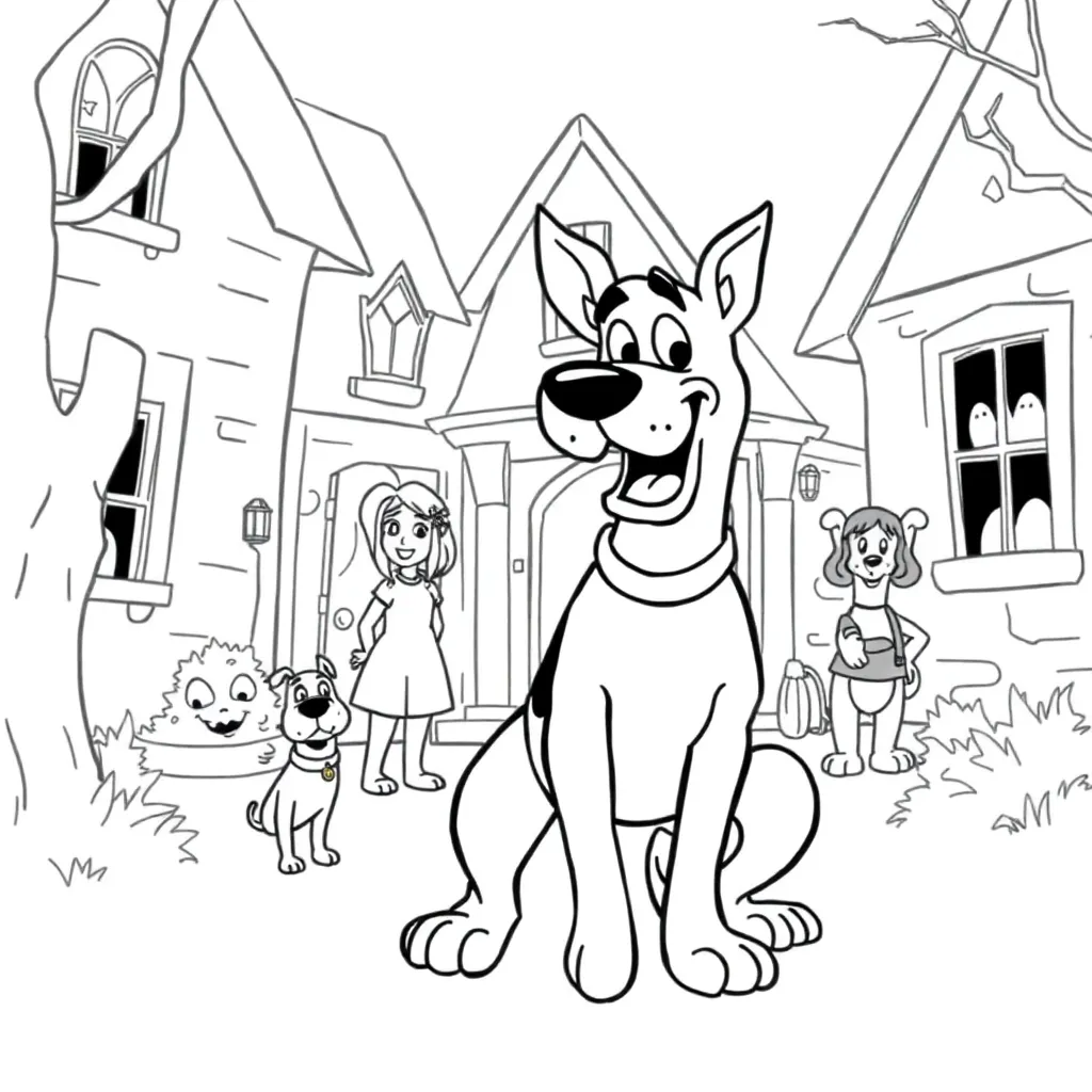 Scooby-Doo coloring page