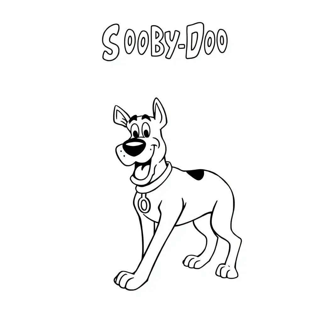Scooby-Doo coloring page
