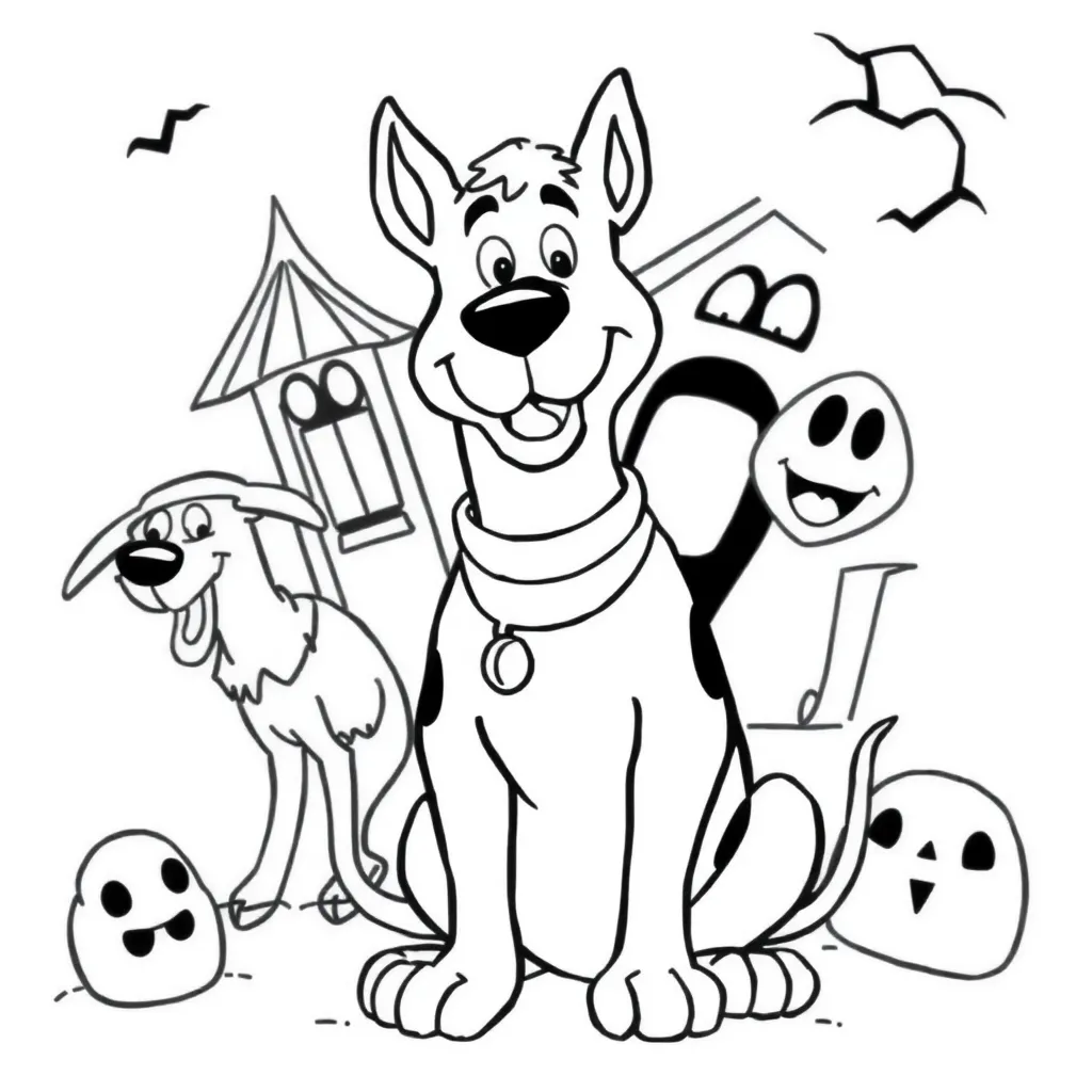 Scooby-Doo coloring page