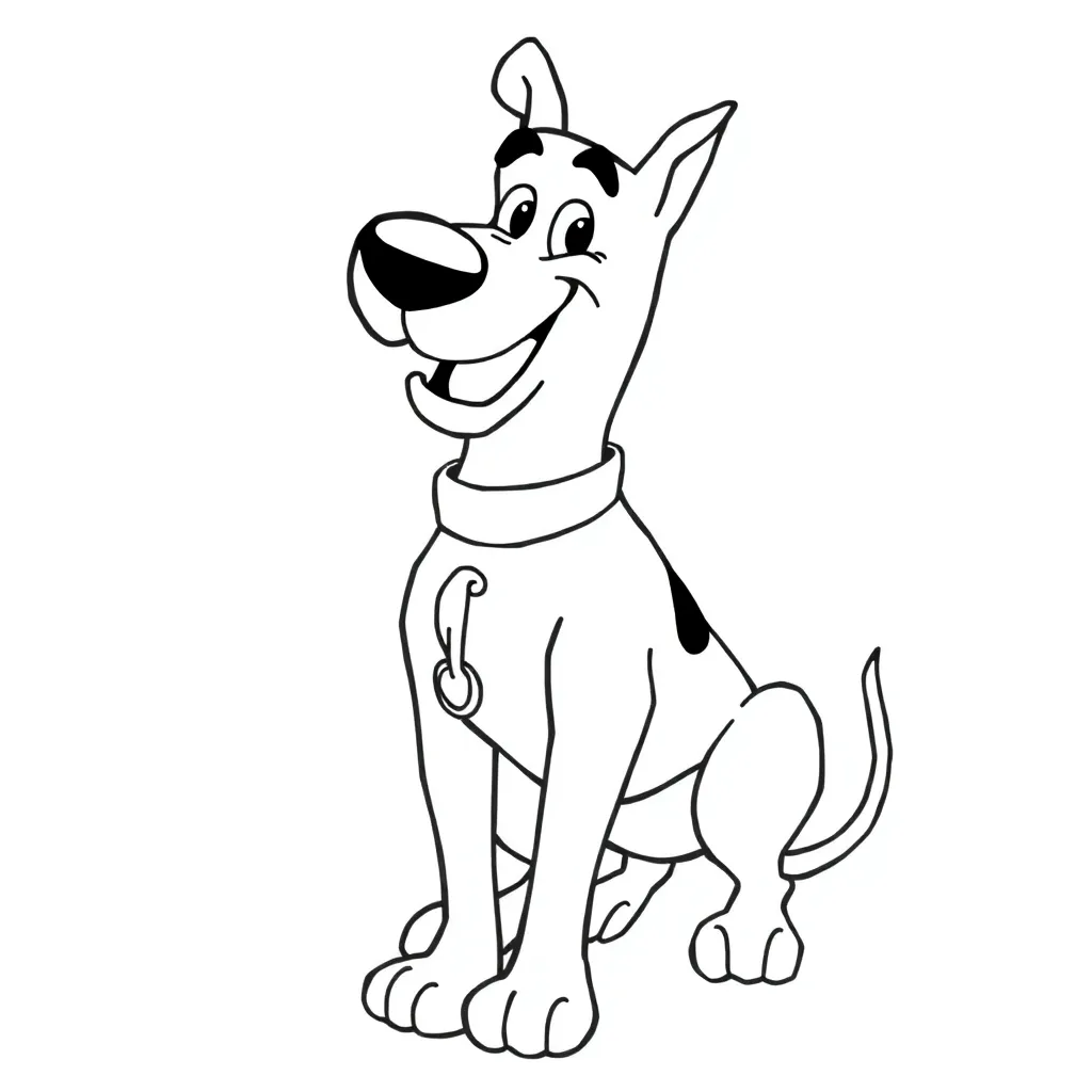 Scooby-Doo coloring page