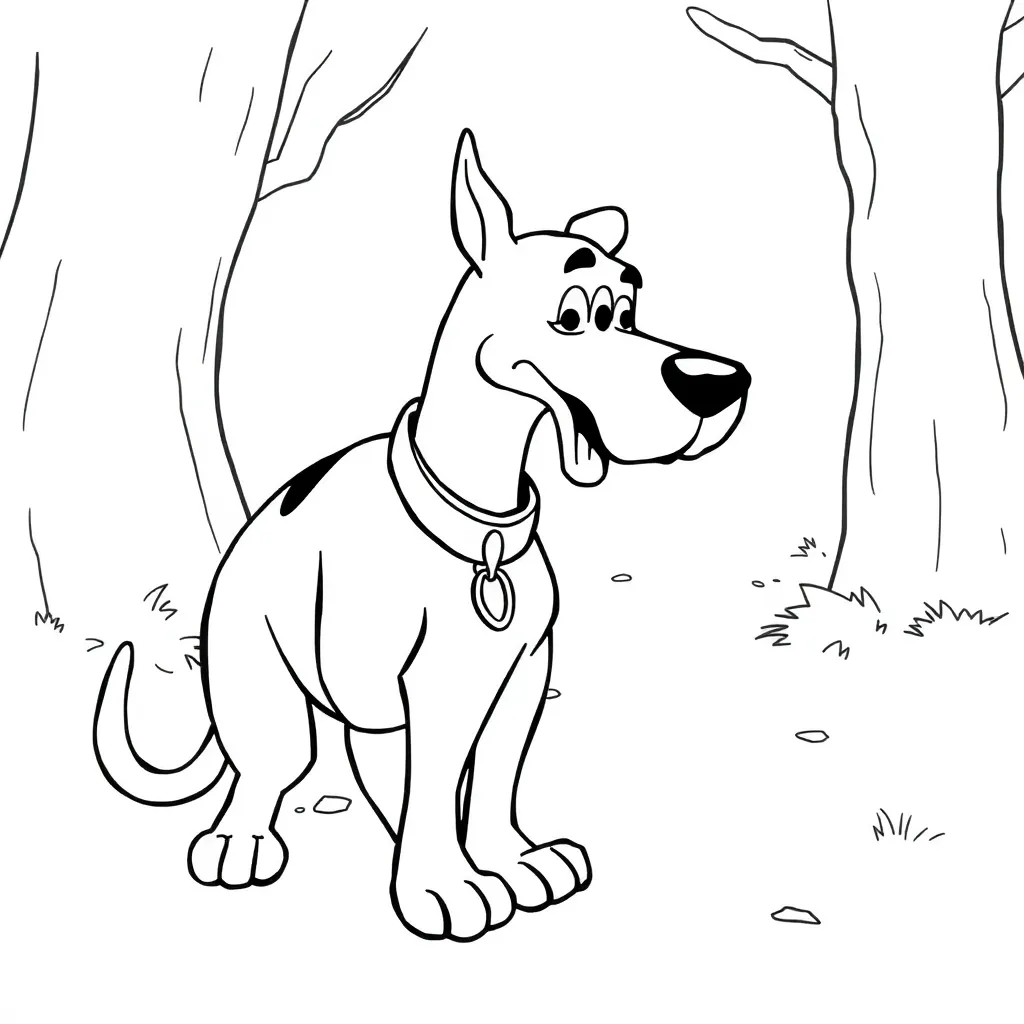 Scooby-Doo coloring page