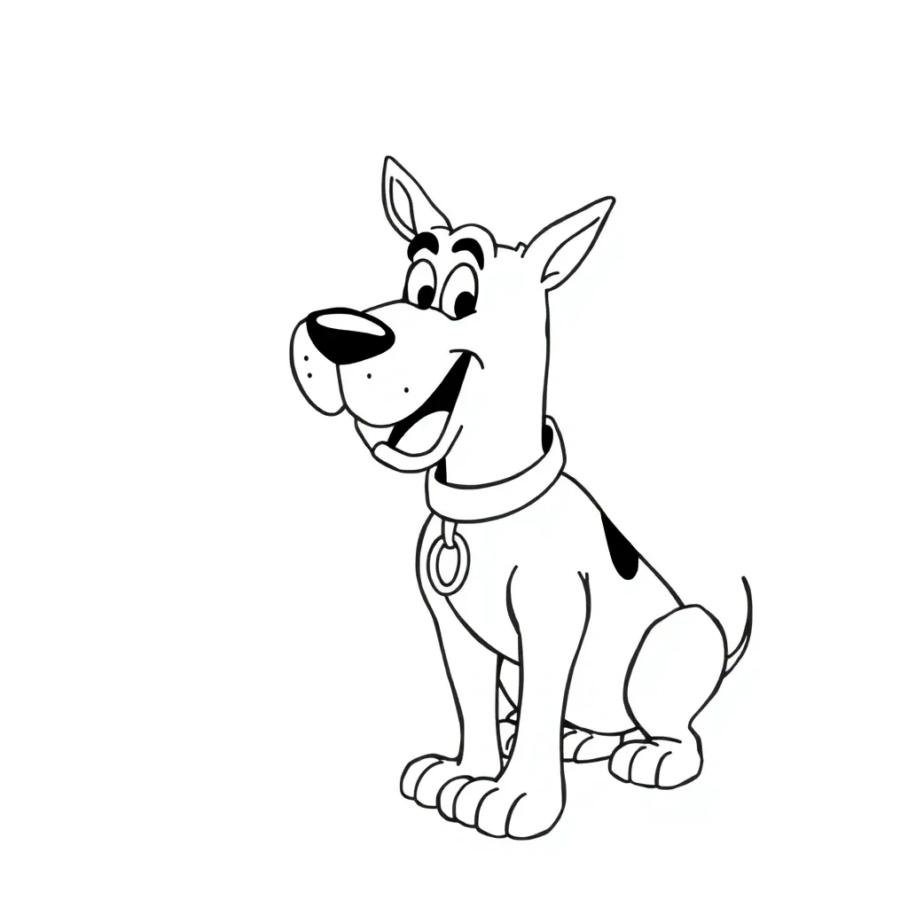 Scooby-Doo coloring page