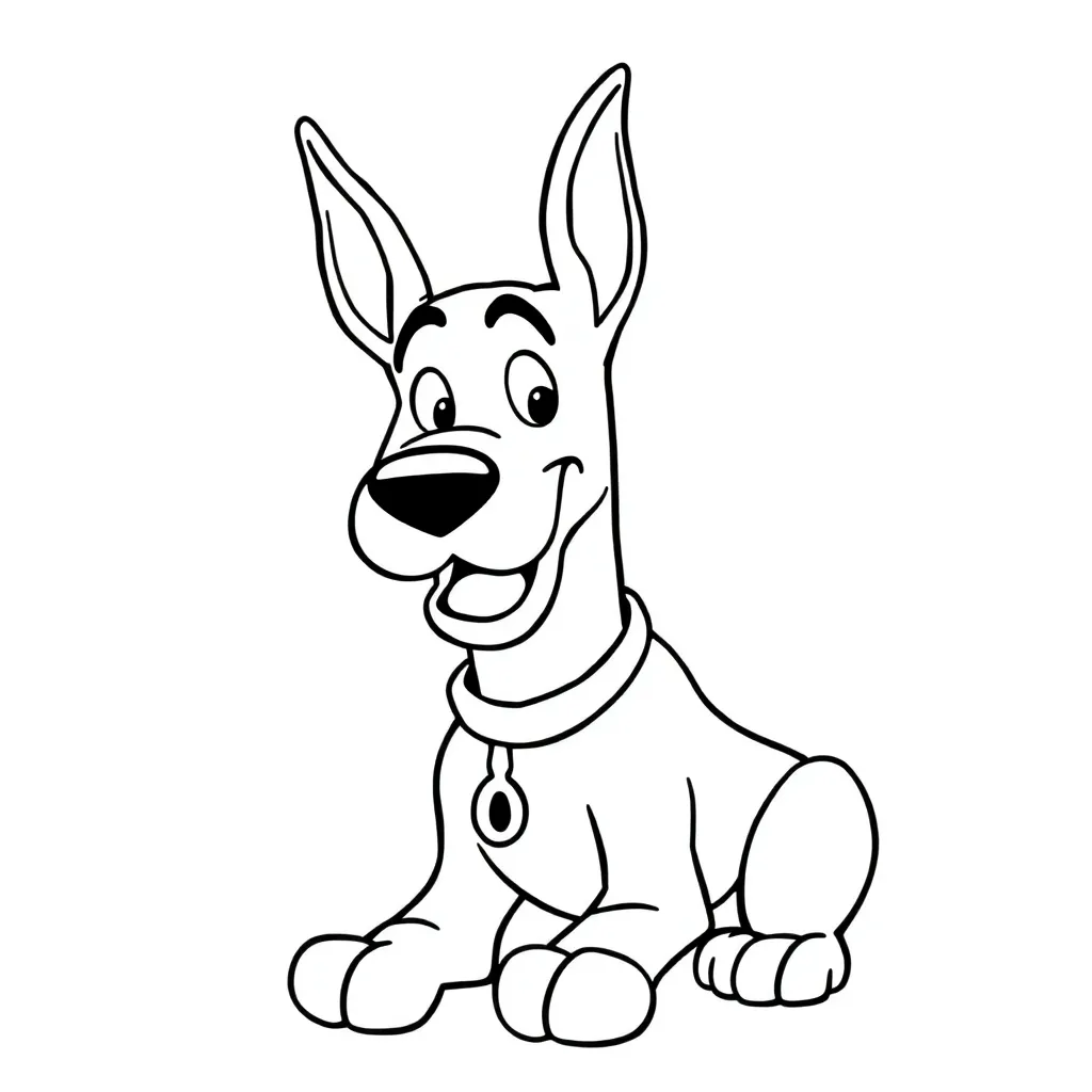 Scooby-Doo coloring page
