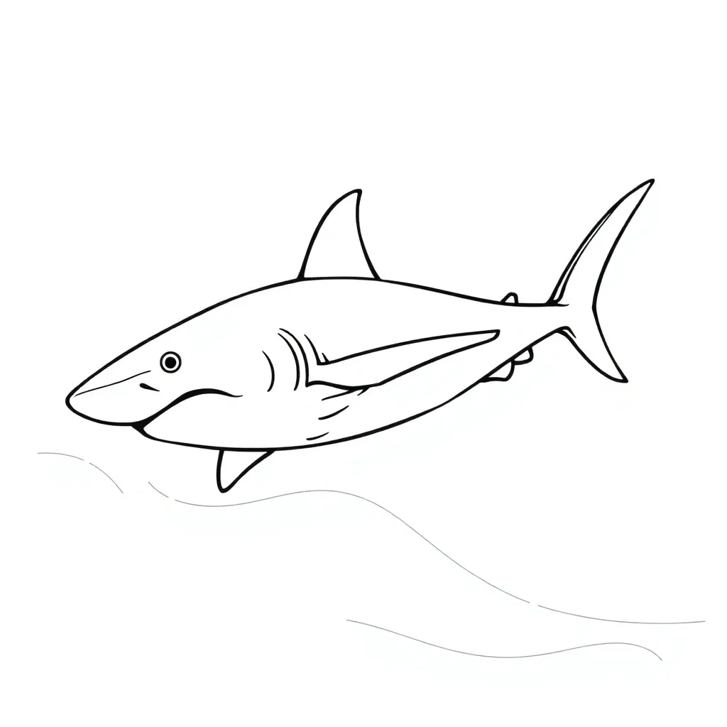 Shark coloring page