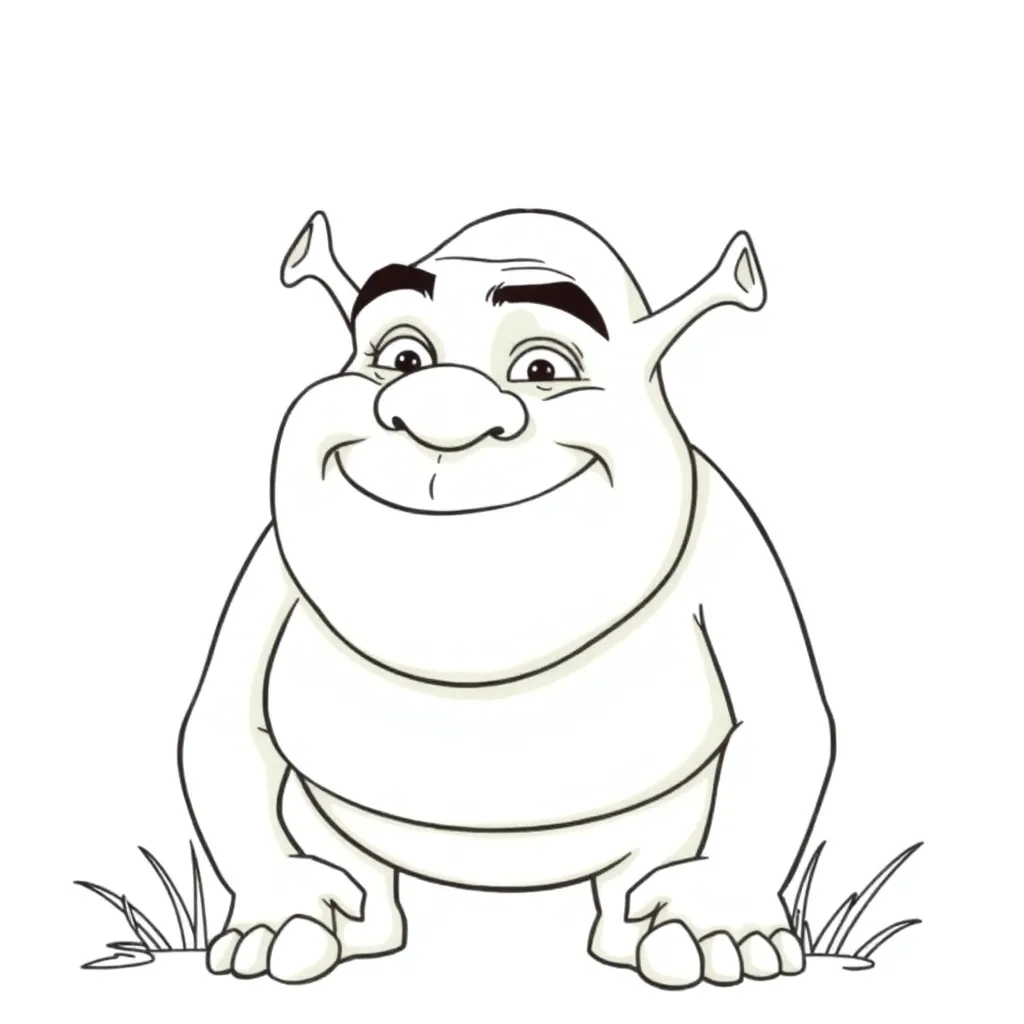 Shrek coloring page