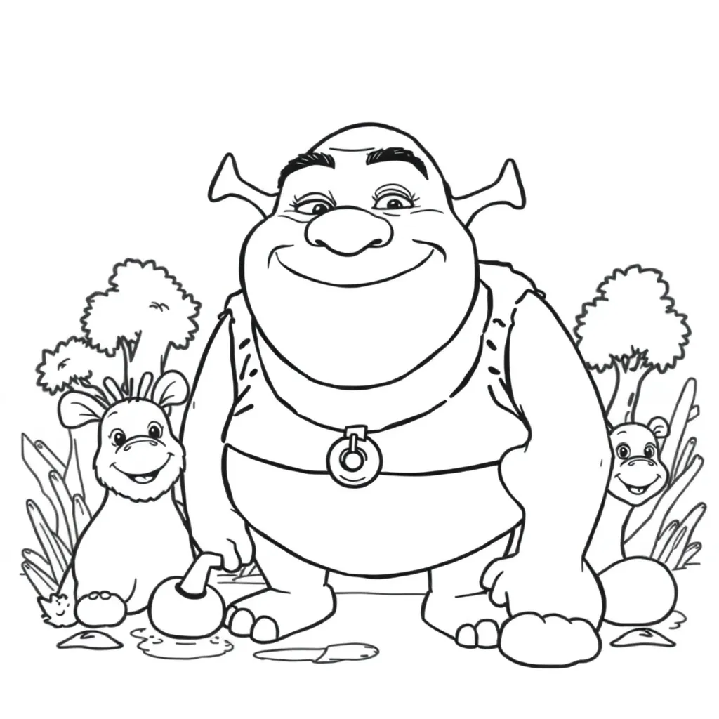 Shrek coloring page