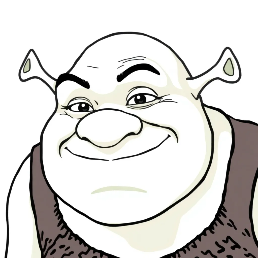 Shrek coloring page