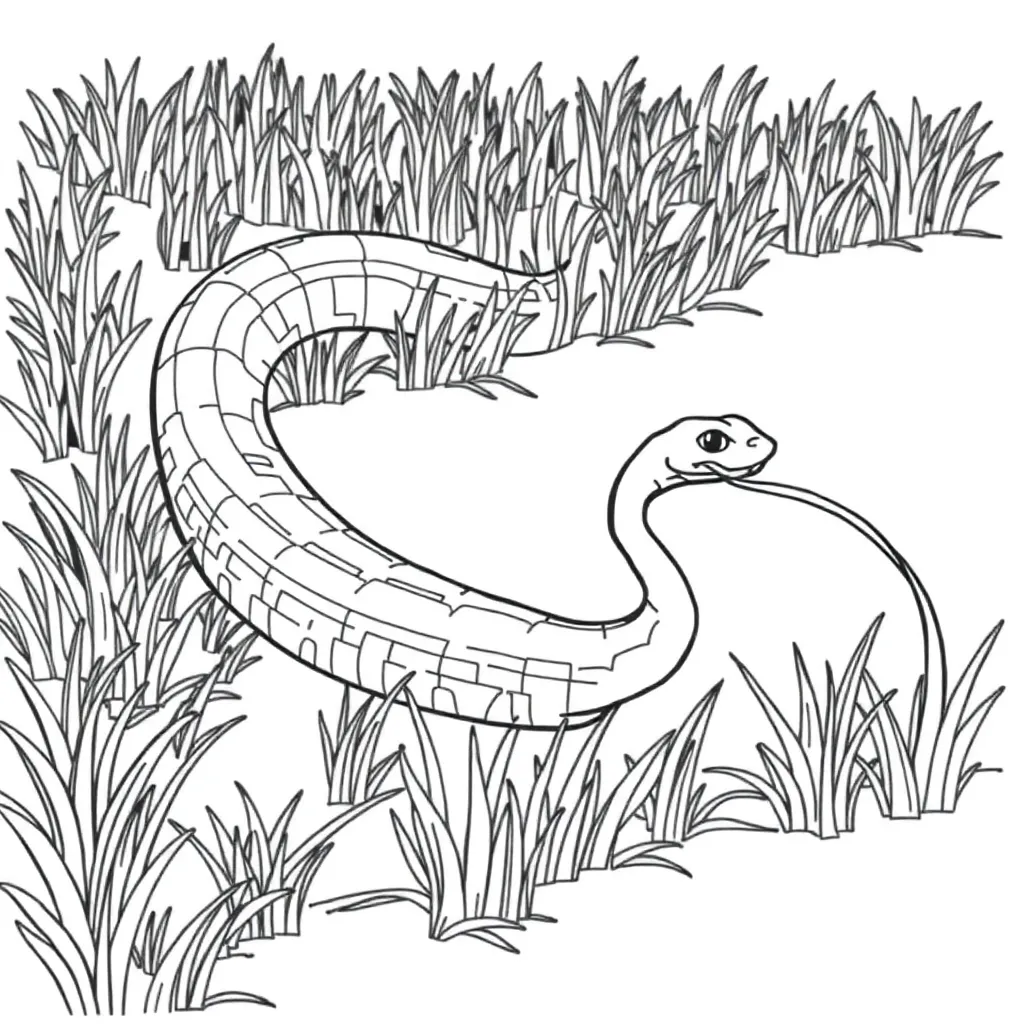 Snake coloring page
