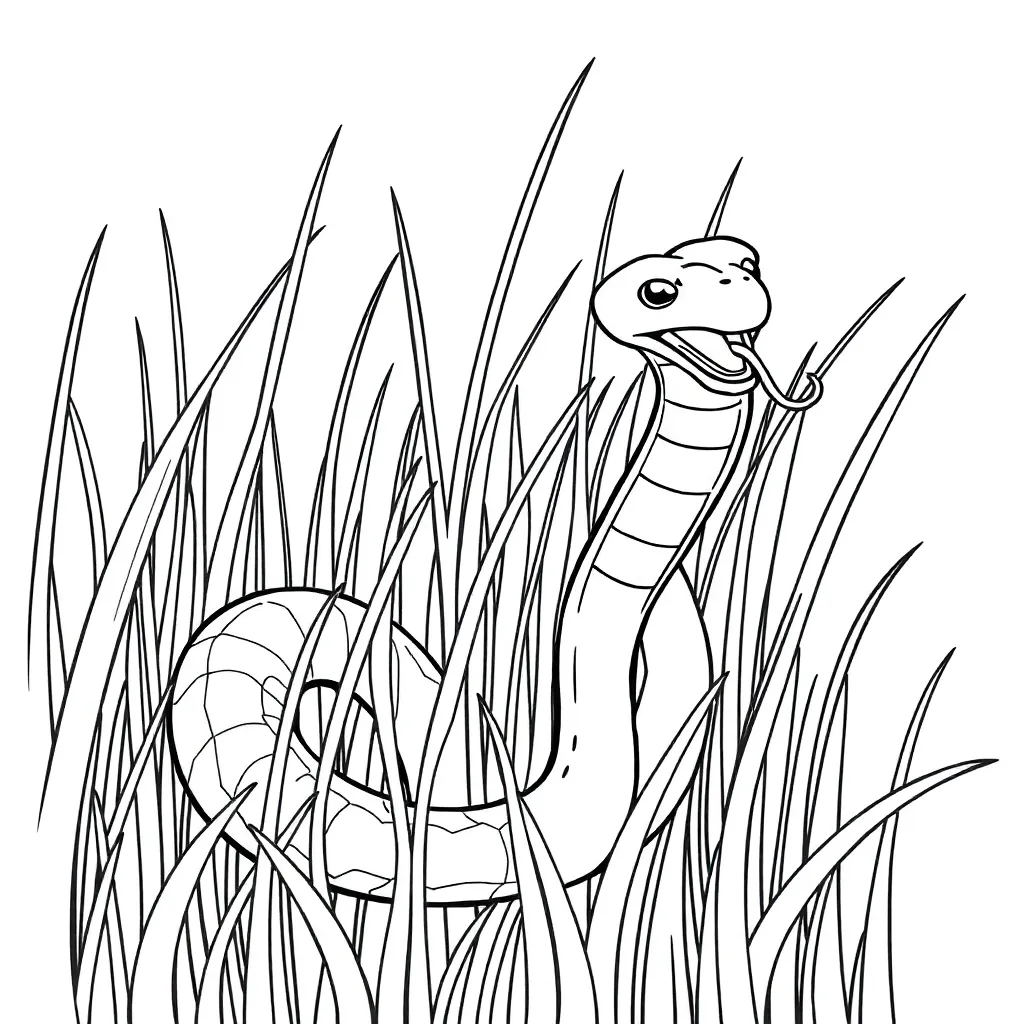 Snake coloring page