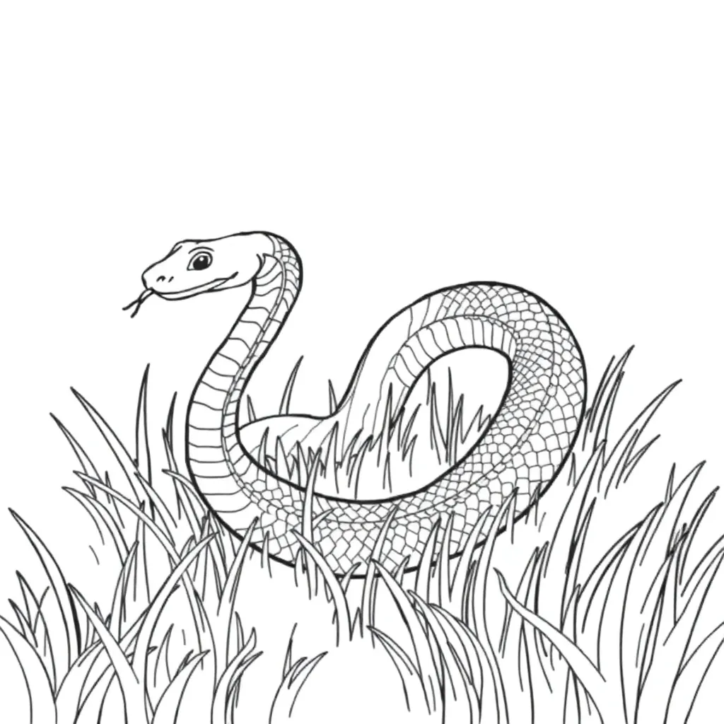 Snake coloring page