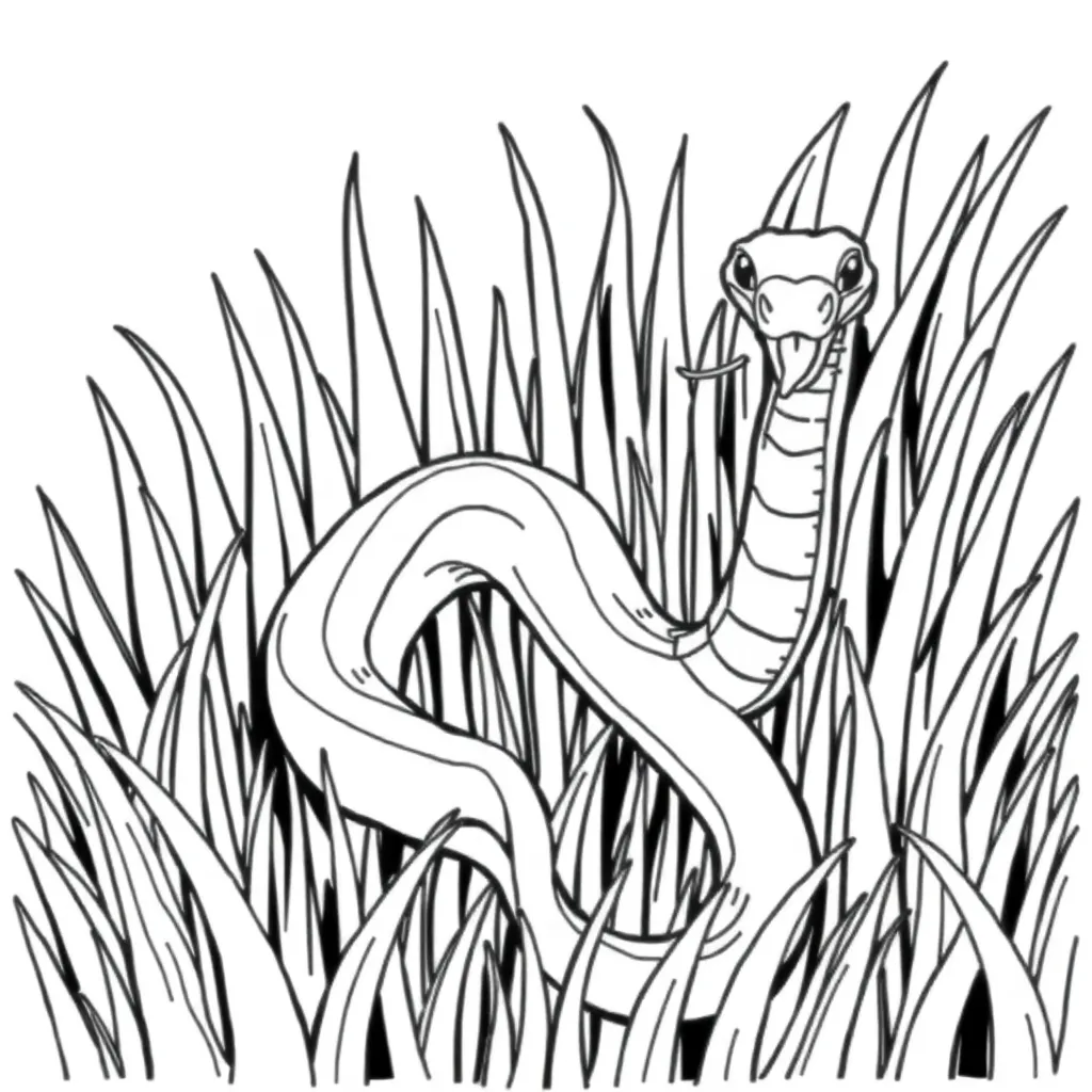 Snake coloring page