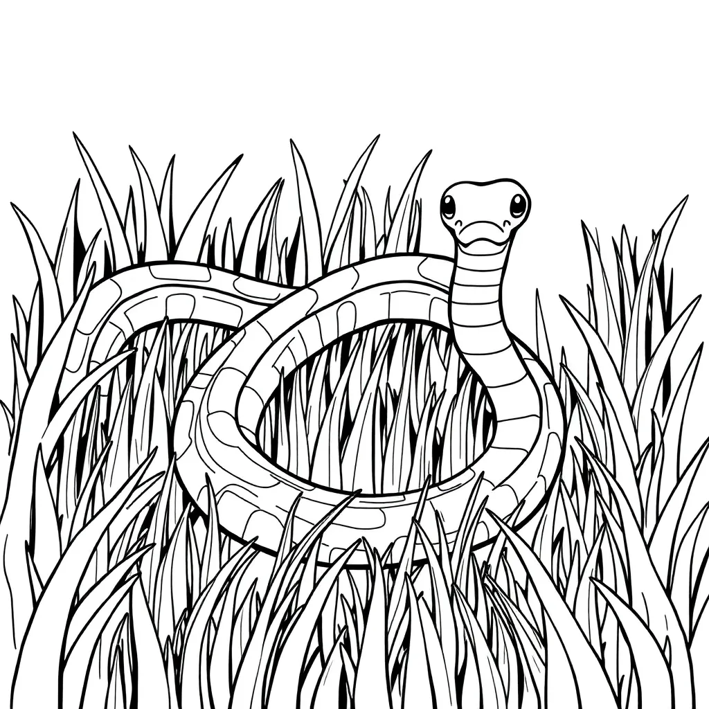 Snake coloring page