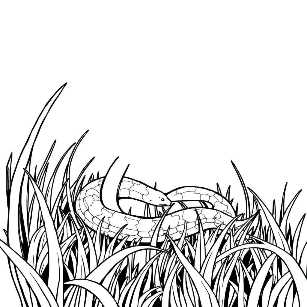 Snake coloring page