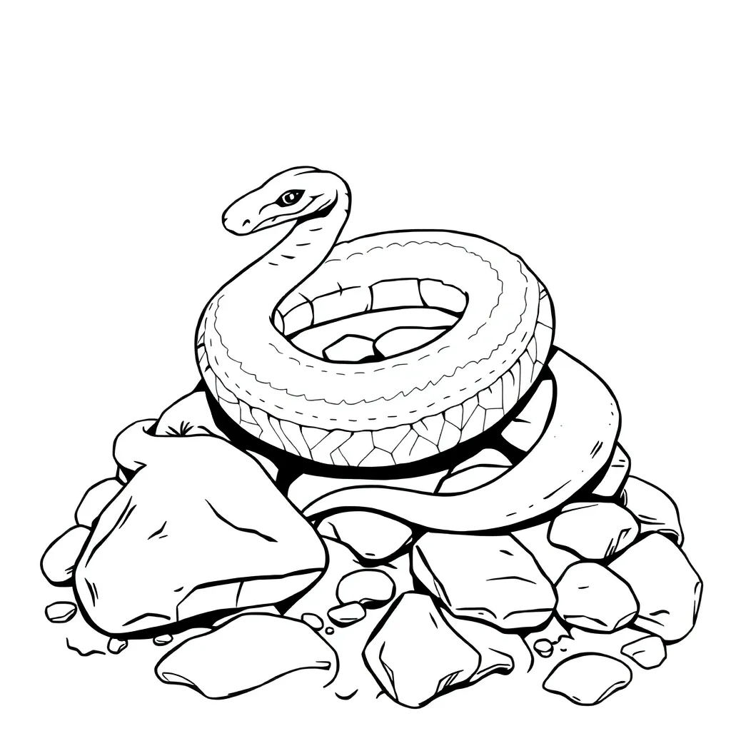 Snake coloring page